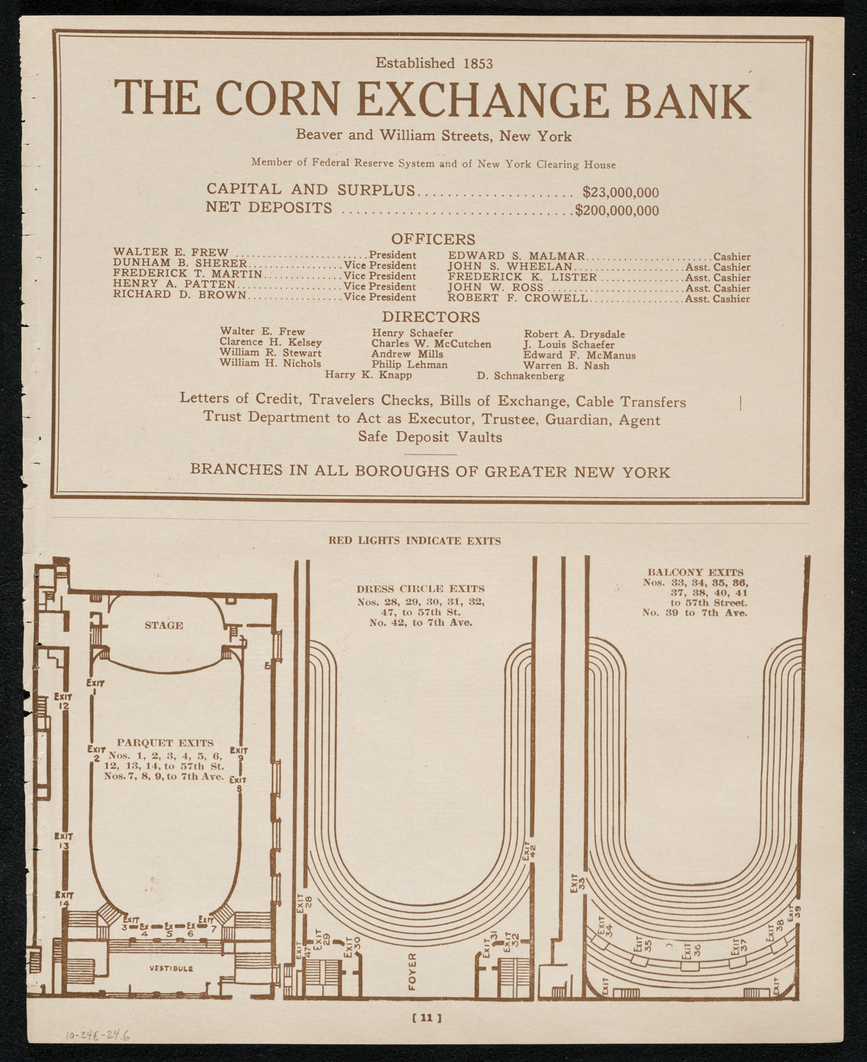 Maria Theresa, October 24, 1924, program page 11