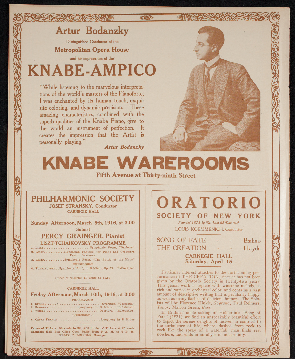 Intercollegiate Glee Club Contest, March 4, 1916, program page 12