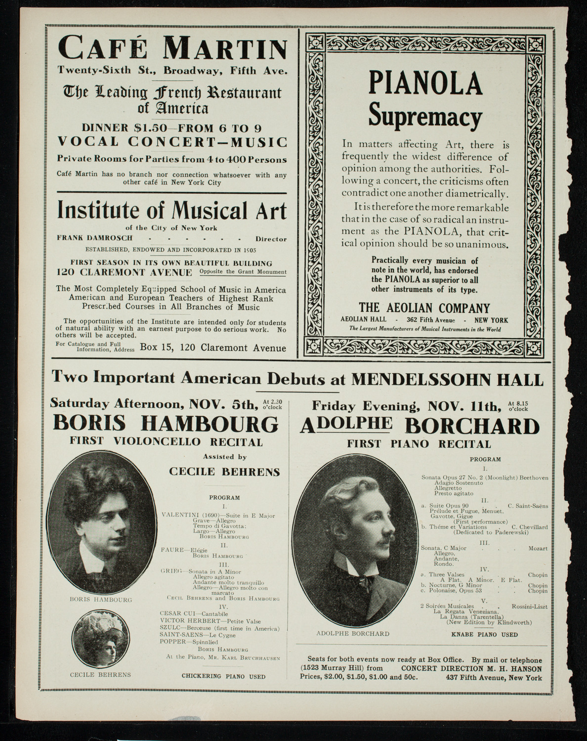 Newman's Illustrated Talks on Travel Topics, October 30, 1910, program page 6