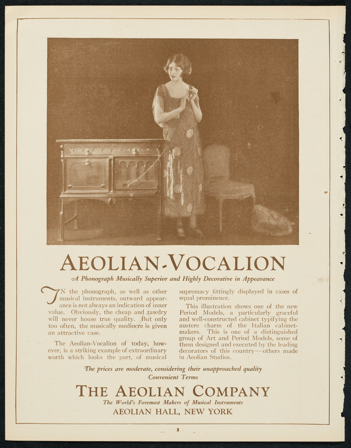 Symphony Concert for Young People, December 8, 1923, program page 2