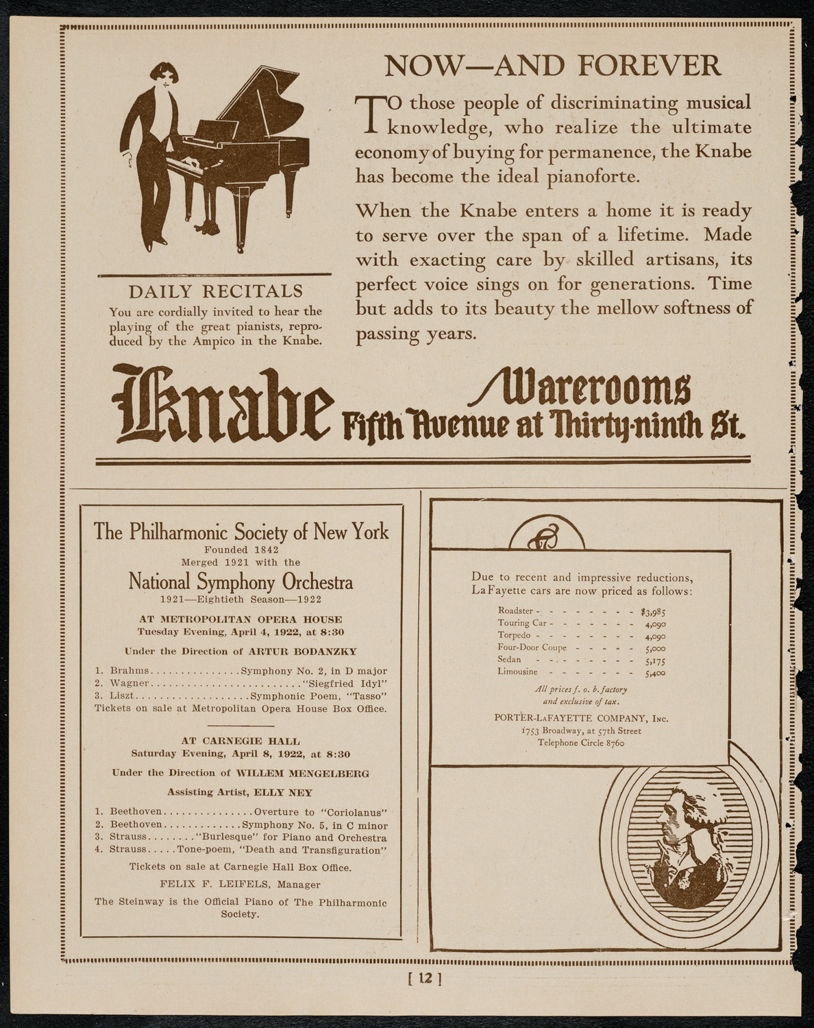 Negro Singing Society/ Benefit: Manassas Industrial School, April 3, 1922, program page 12