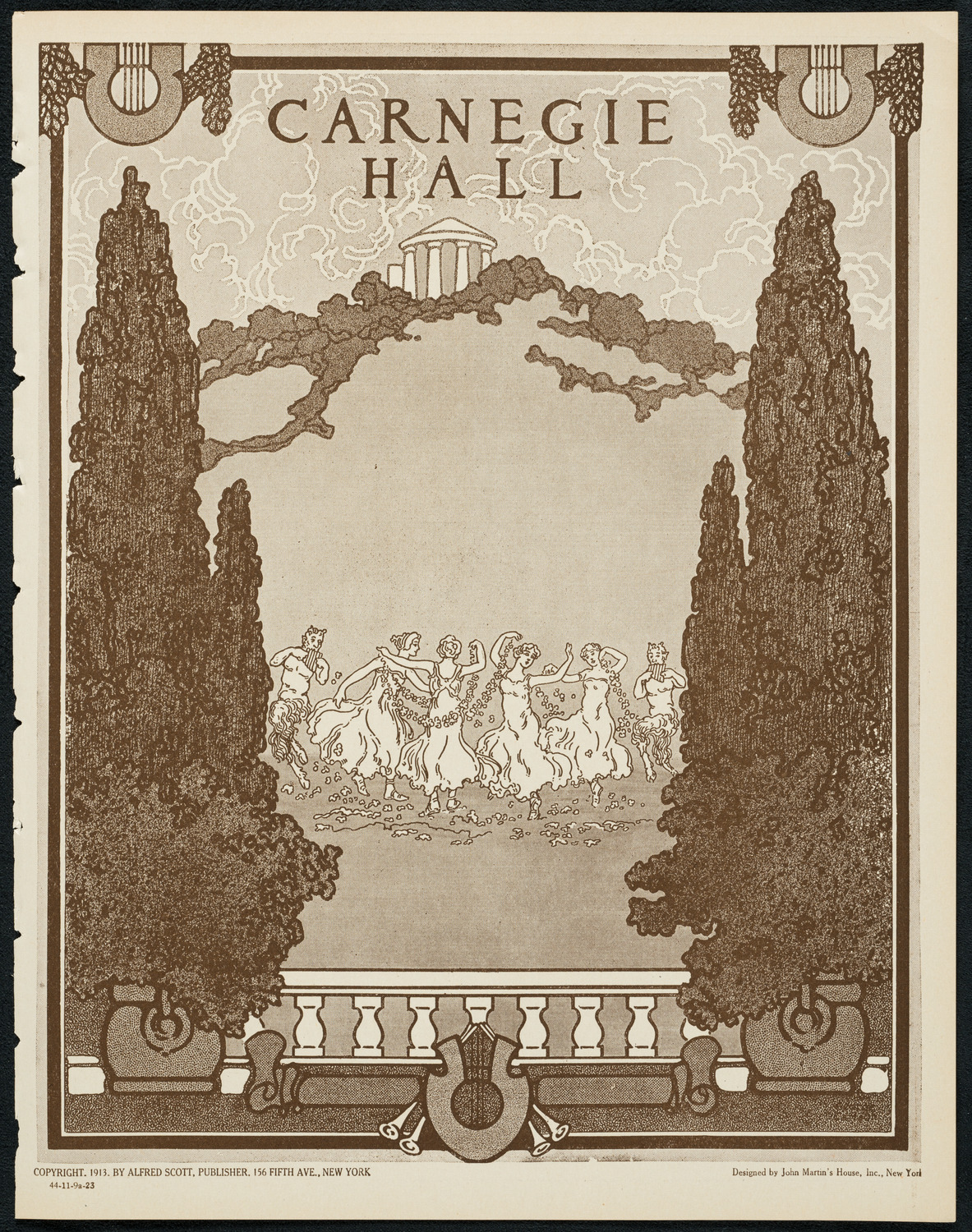 New York Philharmonic, November 9, 1923, program page 1