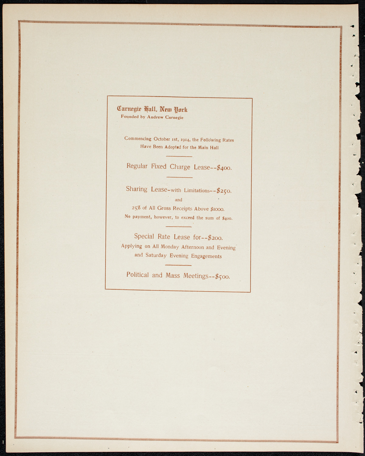 Intercollegiate Glee Club Contest, May 9, 1914, program page 10