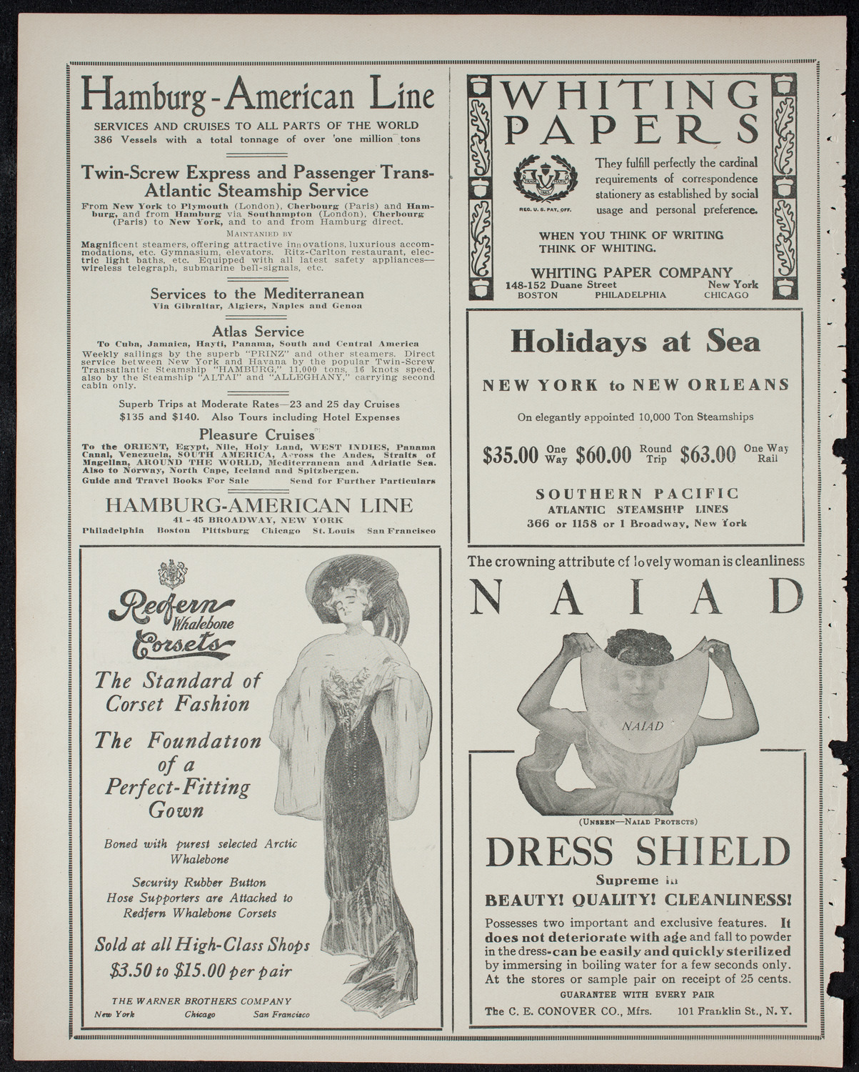 Burton Holmes Travelogue: Motor Journeys in Germany, February 5, 1911, program page 2
