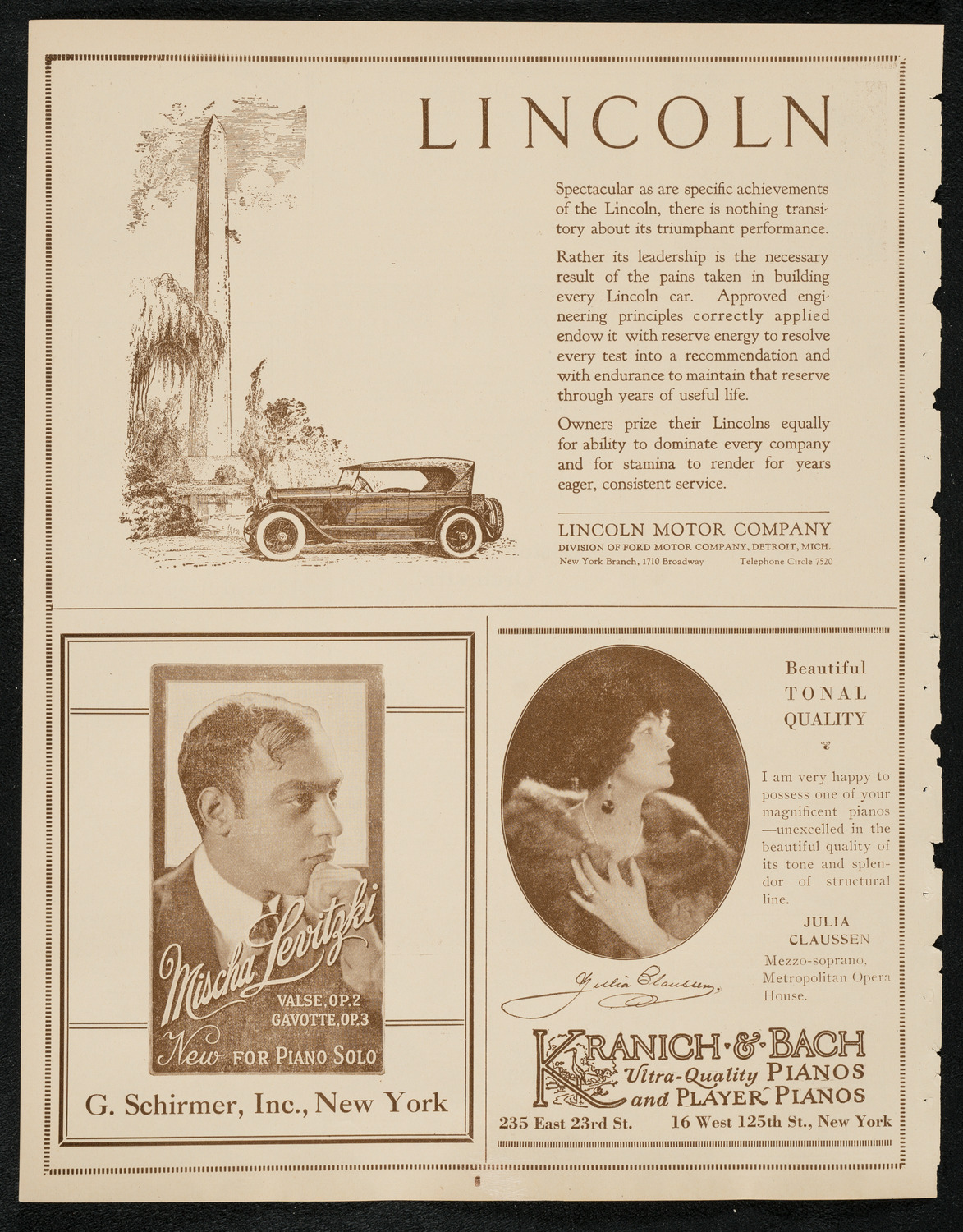 Boston Symphony Orchestra, April 5, 1924, program page 6