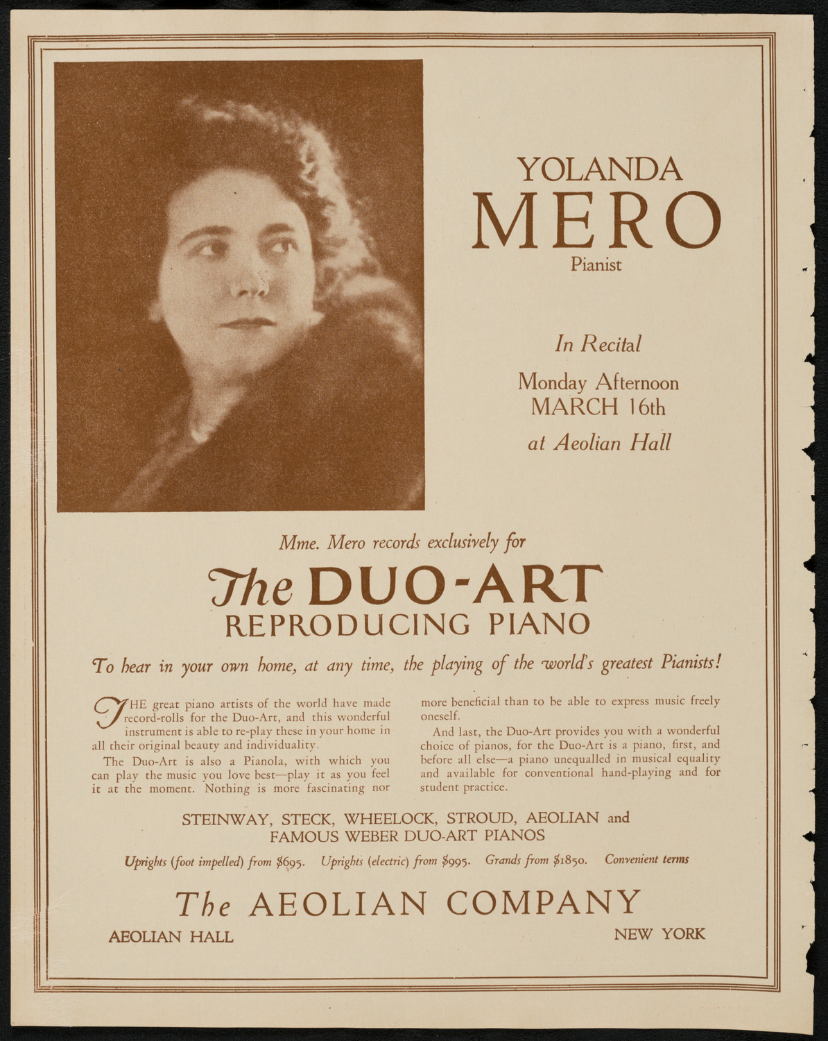 Boston Symphony Orchestra, March 14, 1925, program page 2