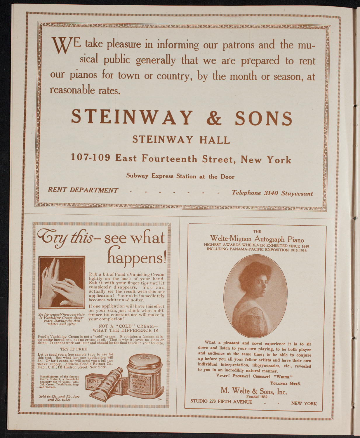 Leo Ornstein with Nina Dimitrieff and Russian Balalaika Orchestra, April 23, 1916, program page 4