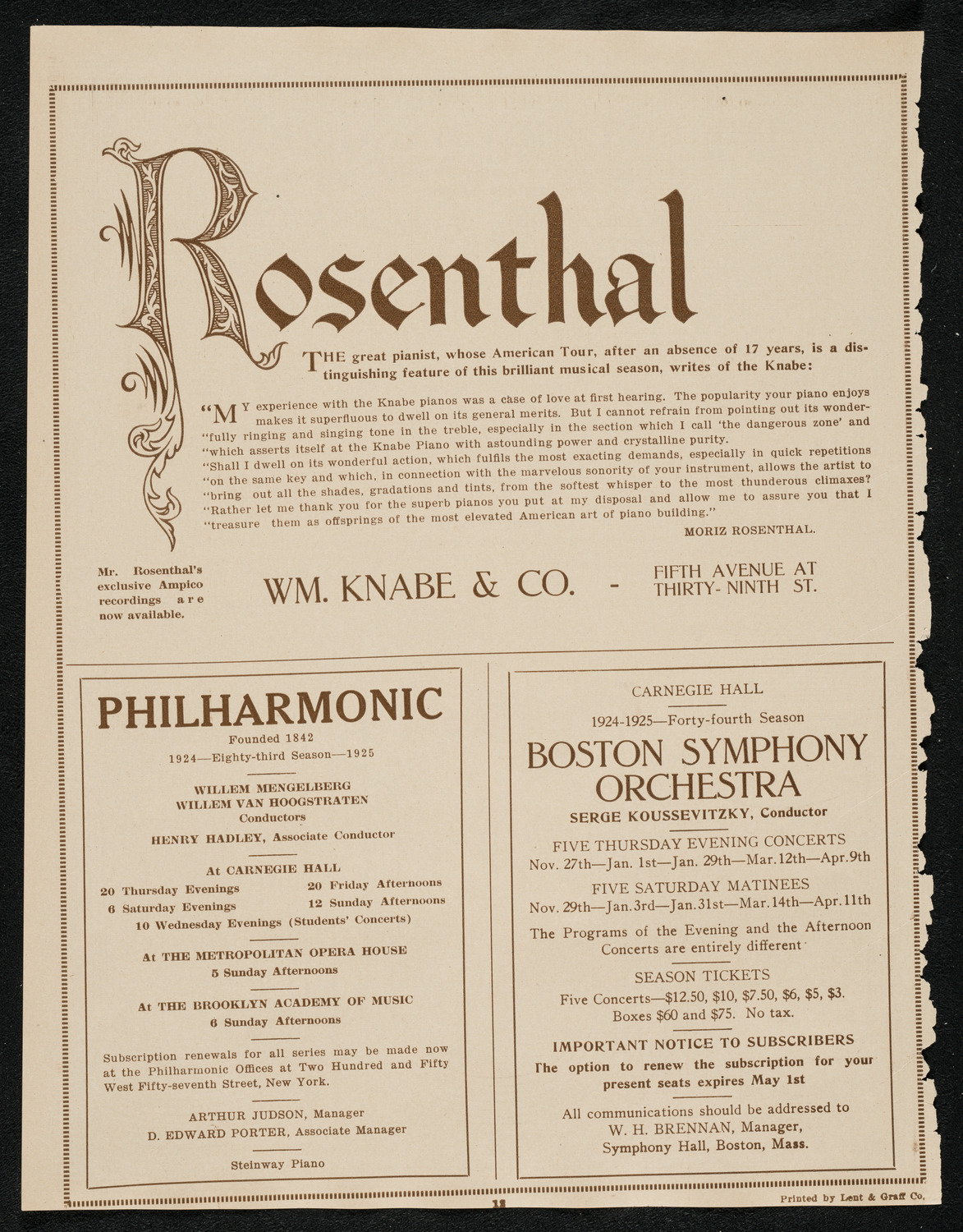 Grand Concert and Recital, May 25, 1924, program page 12