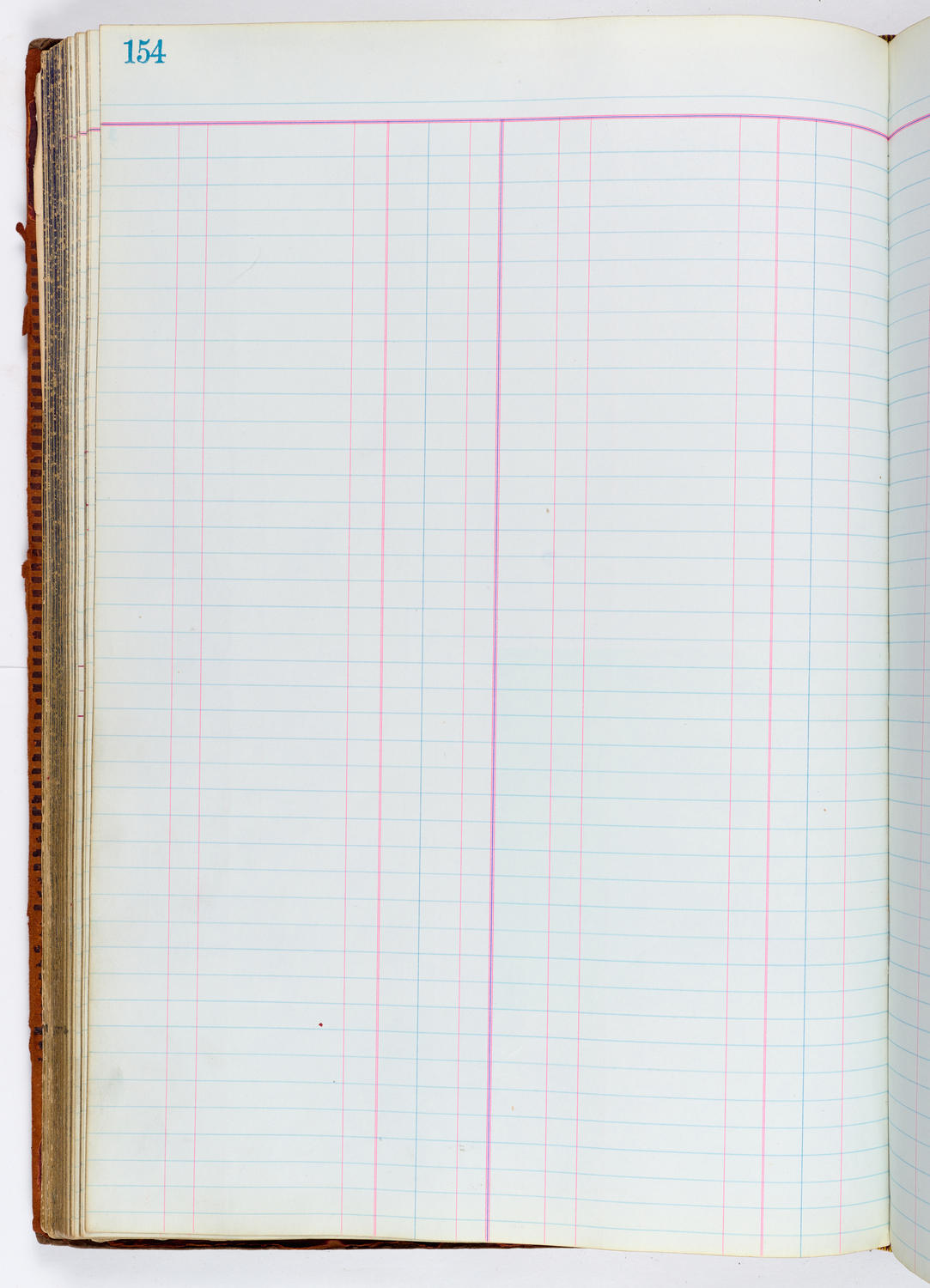 Music Hall Accounting Ledger, volume 1, page 154