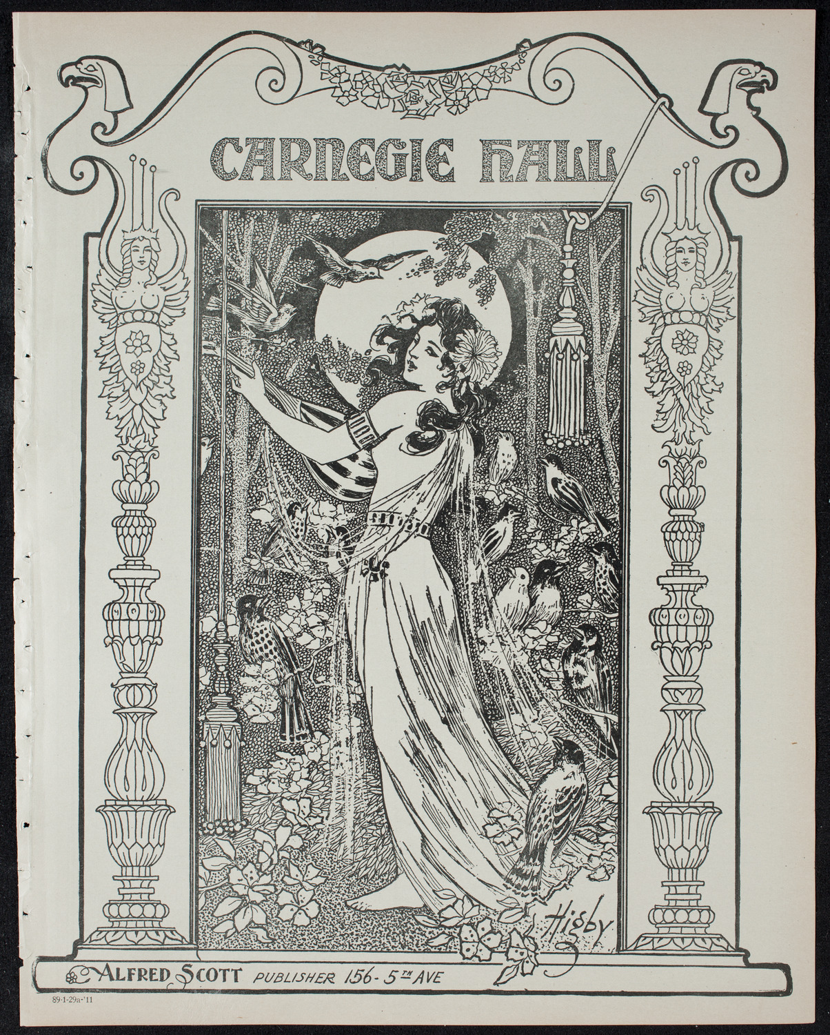 People's Symphony Concert, January 29, 1911, program page 1