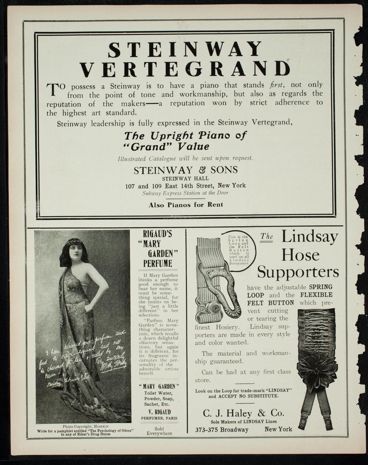 New York Philharmonic, November 15, 1910, program page 4