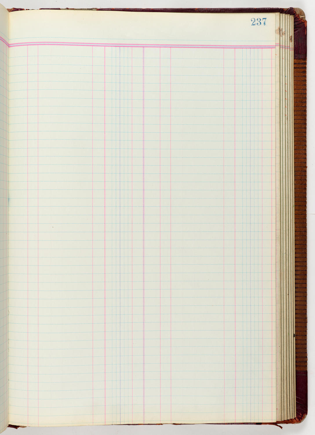 Music Hall Accounting Ledger Journal, volume 6, page 237