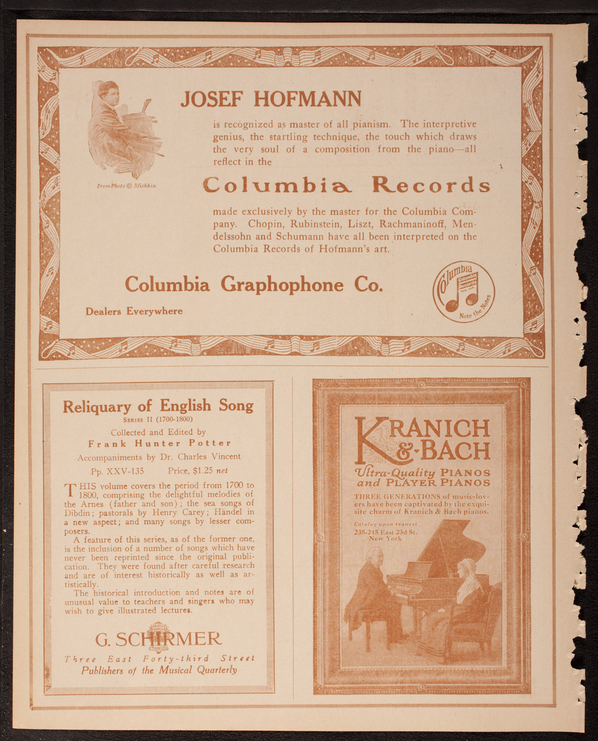 Victoria and Nathalie Boshko, assisted by Volpe Symphony Society of New York, March 31, 1917, program page 6