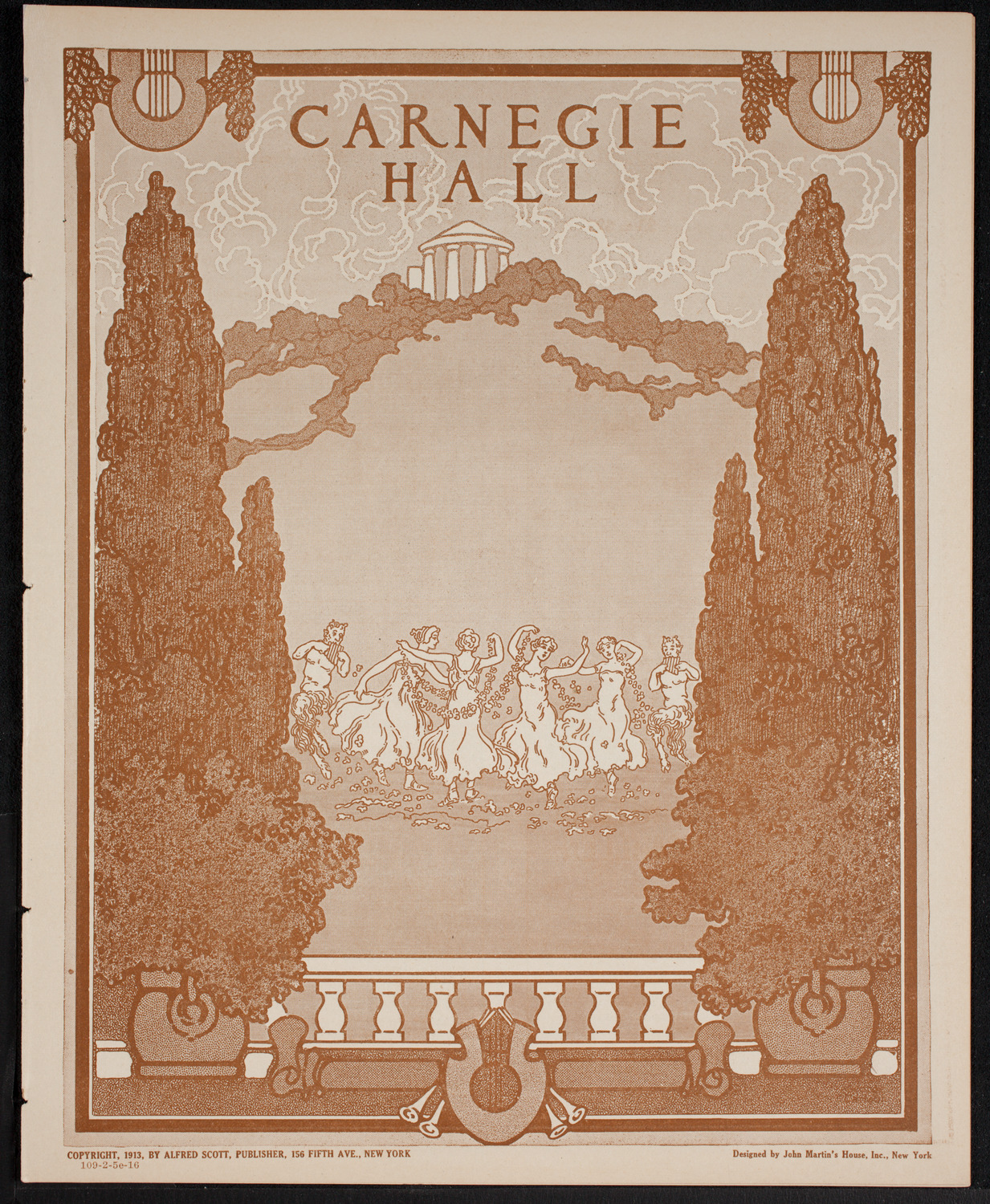 New York Philharmonic, February 5, 1916, program page 1