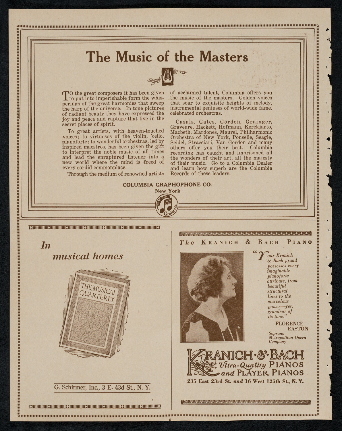 Schola Cantorum of New York, March 14, 1923, program page 6