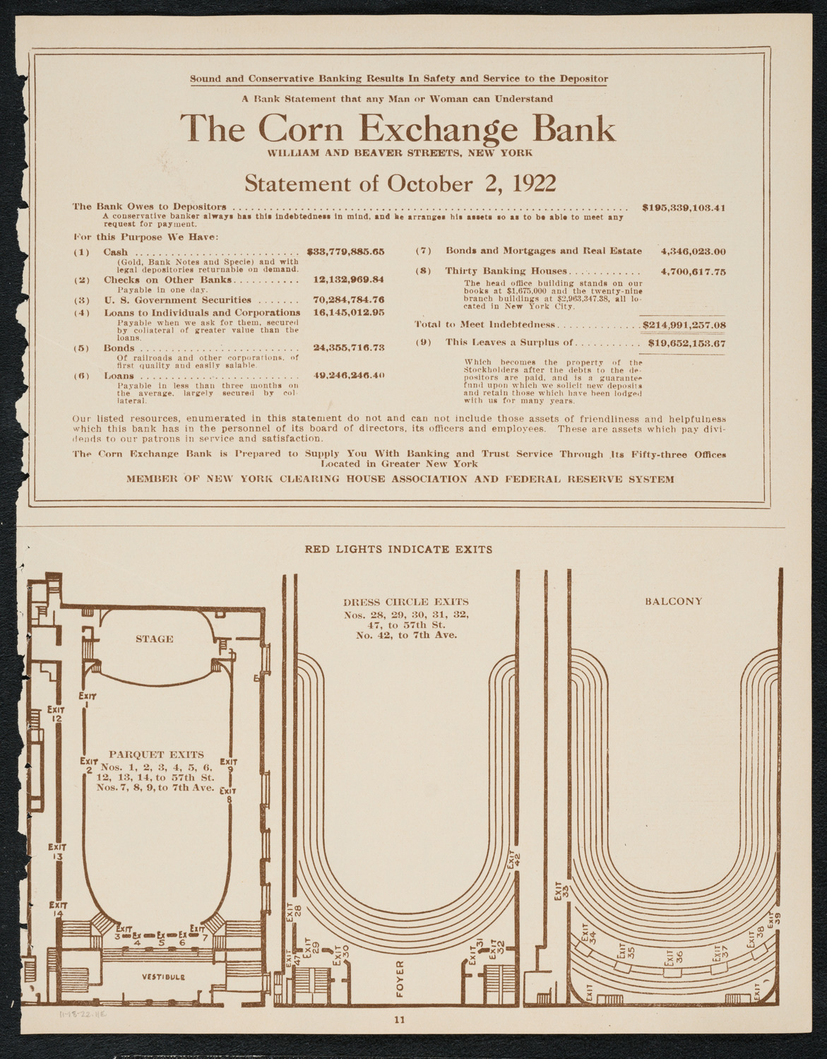 City Symphony Orchestra, November 18, 1922, program page 11