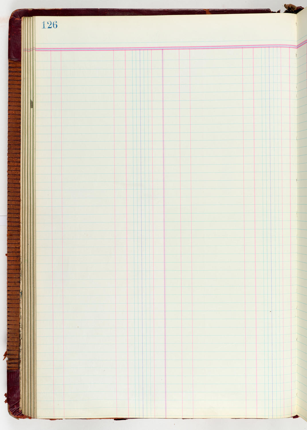 Music Hall Accounting Ledger Journal, volume 6, page 126