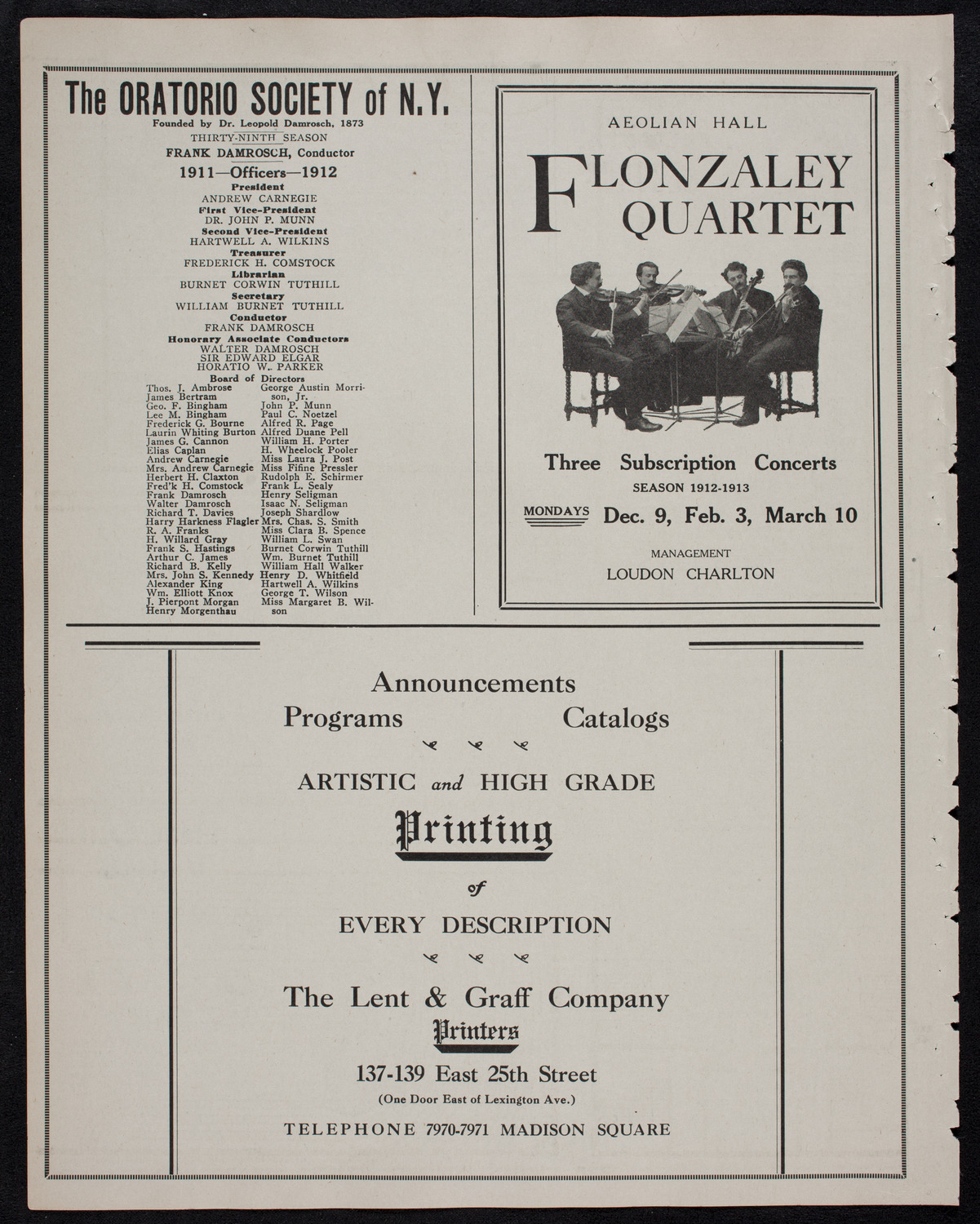 Graduation: Packard Commercial School, May 27, 1912, program page 10