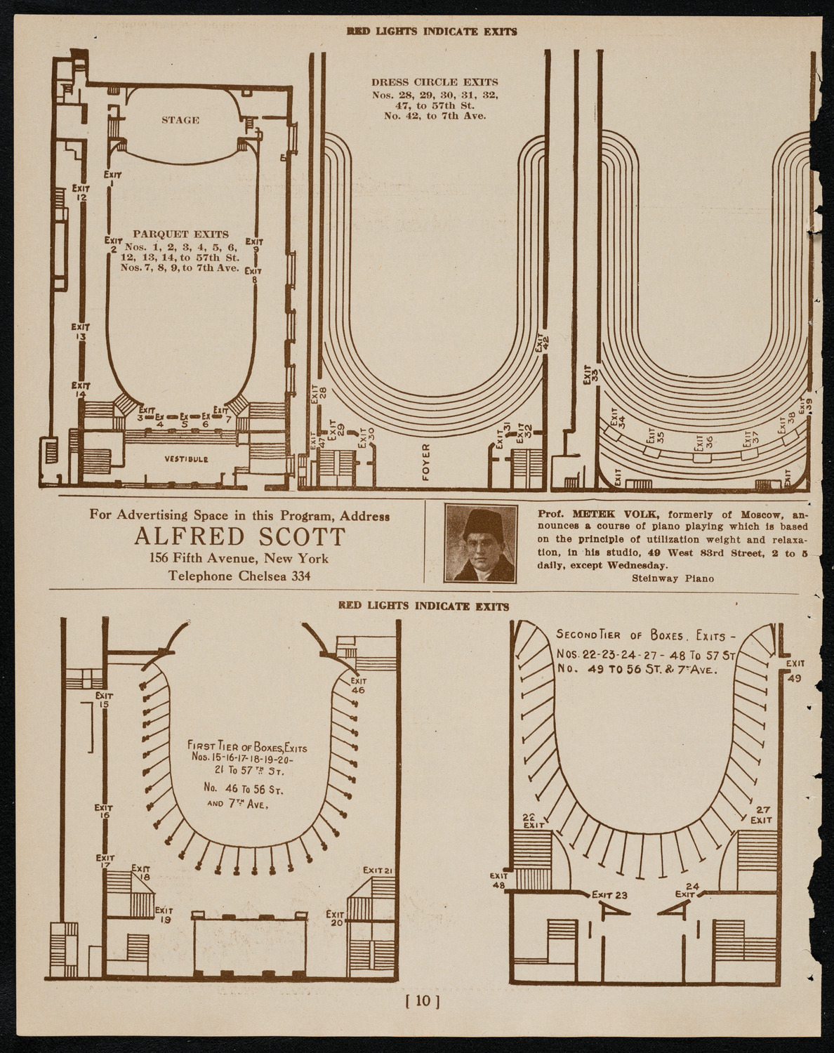 New York Philarmonic, January 26, 1922, program page 10