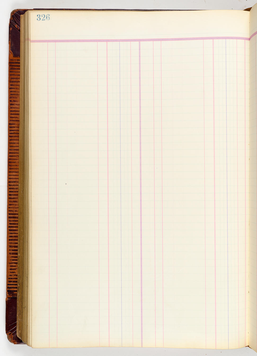 Music Hall Accounting Ledger, volume 3, page 326