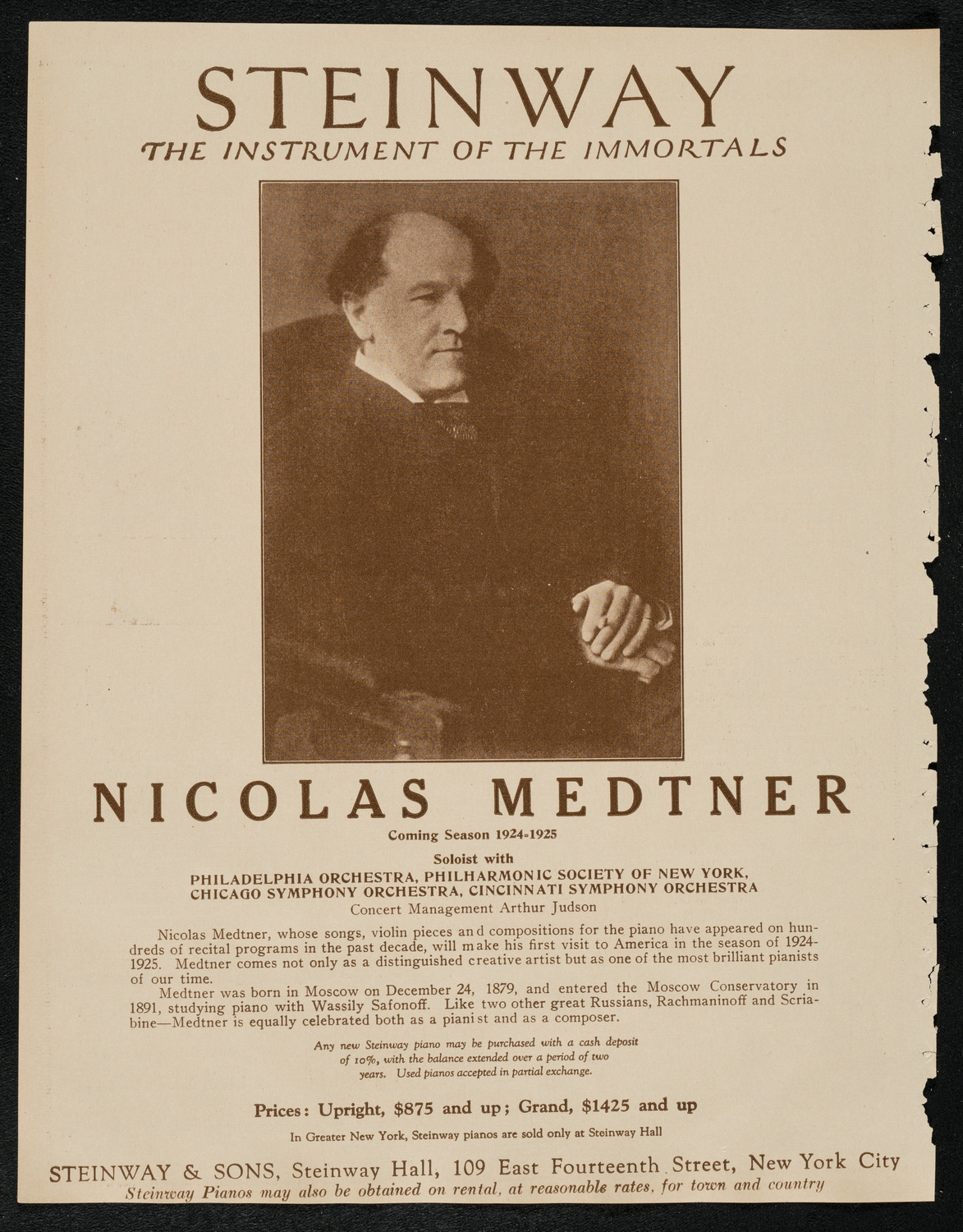 New York Symphony Club, April 18, 1924, program page 4