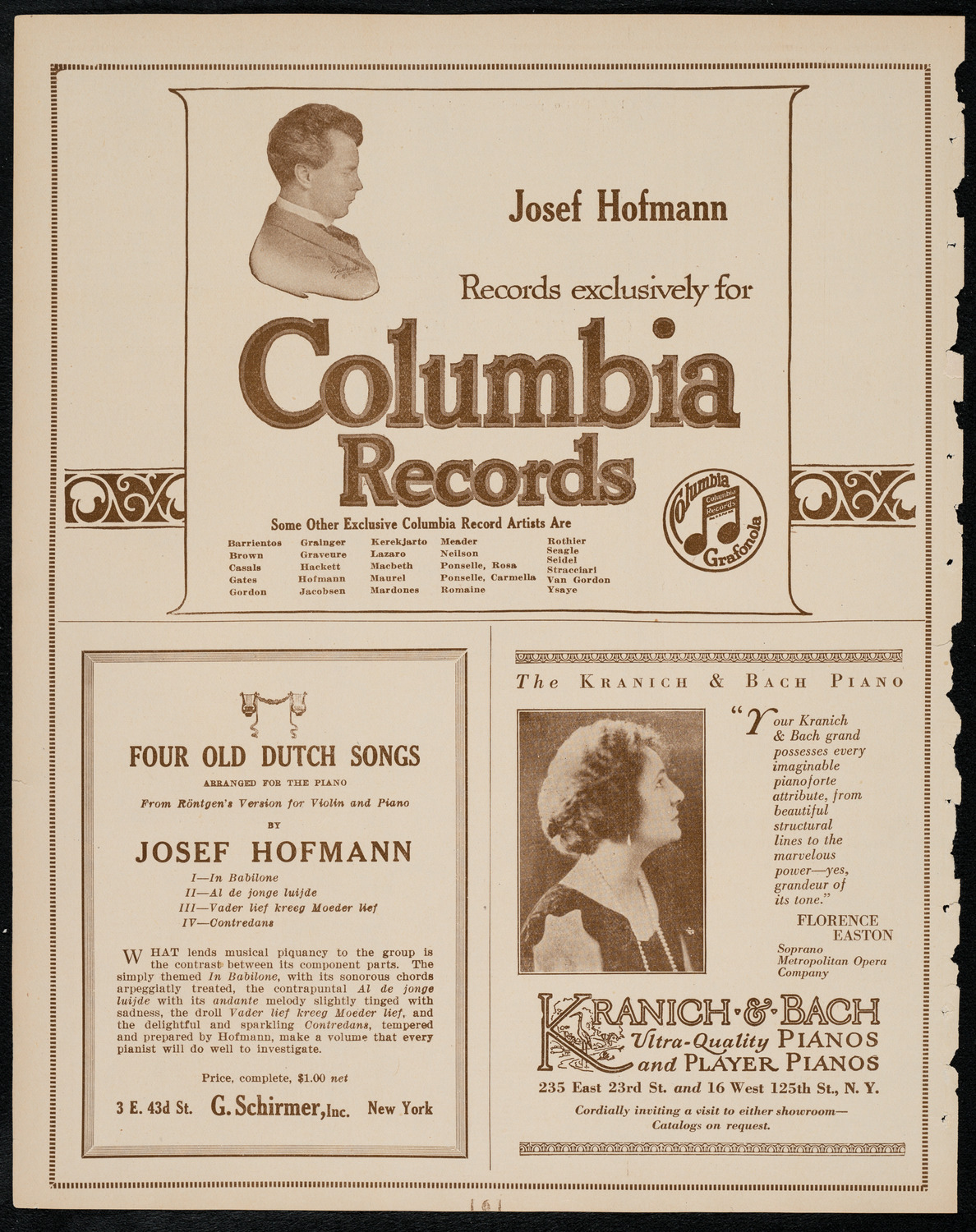 New York Philharmonic, February 24, 1922, program page 6