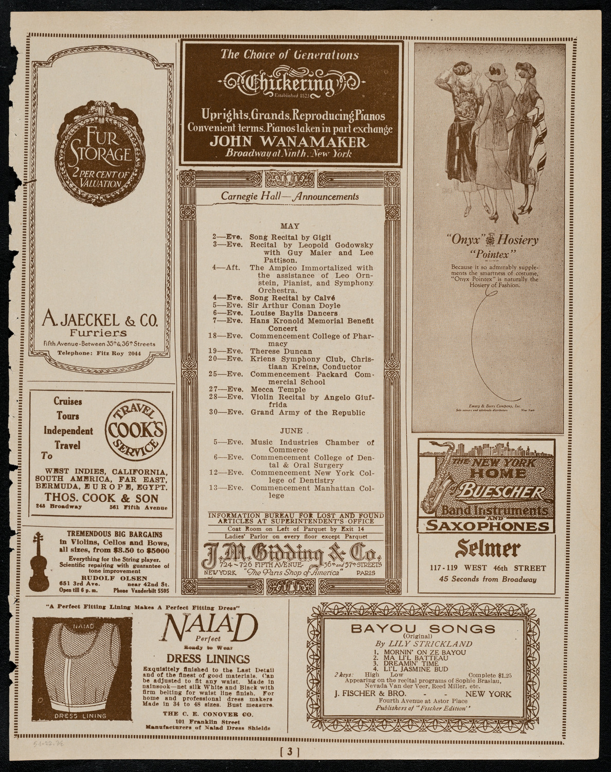 Haiti-Santo Domingo Independence Society, May 1, 1922, program page 3