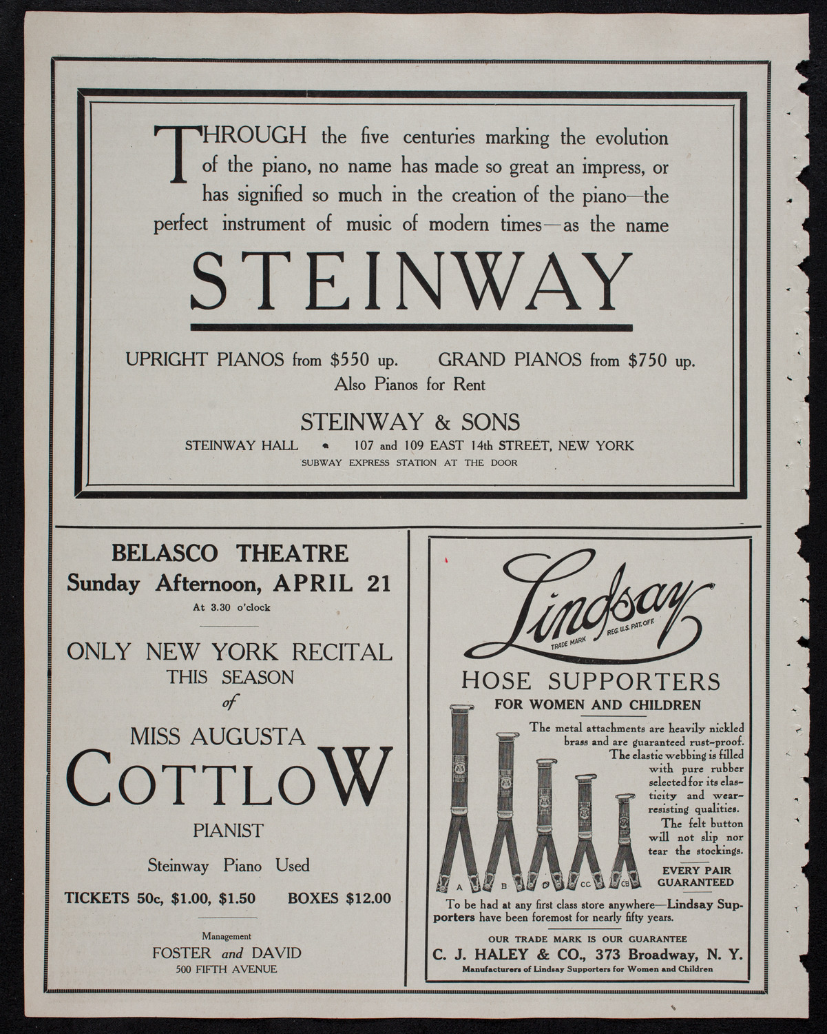 New York Banks' Glee Club, April 16, 1912, program page 4