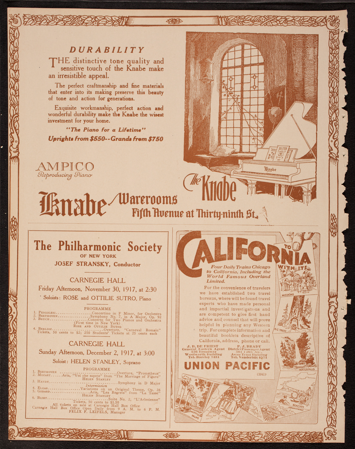Newman Traveltalks: Our Pacific Coast, November 25, 1917, program page 12