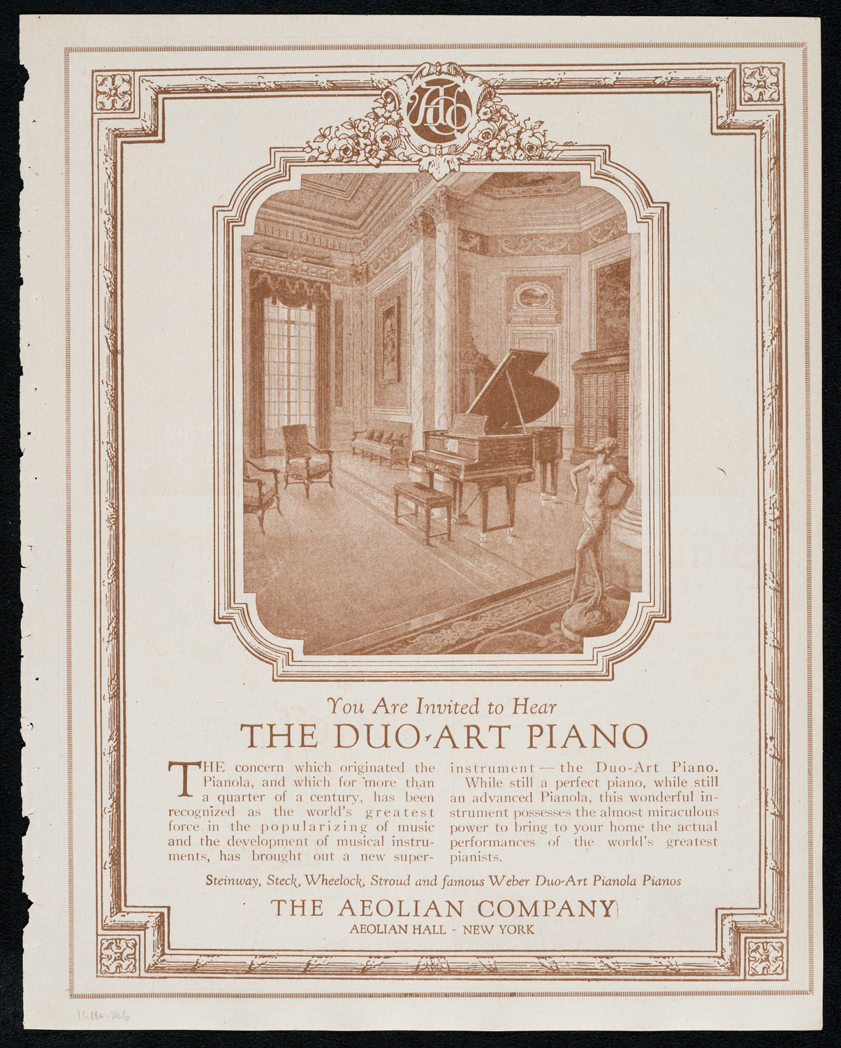 National Symphony Orchestra, November 18, 1920, program page 11