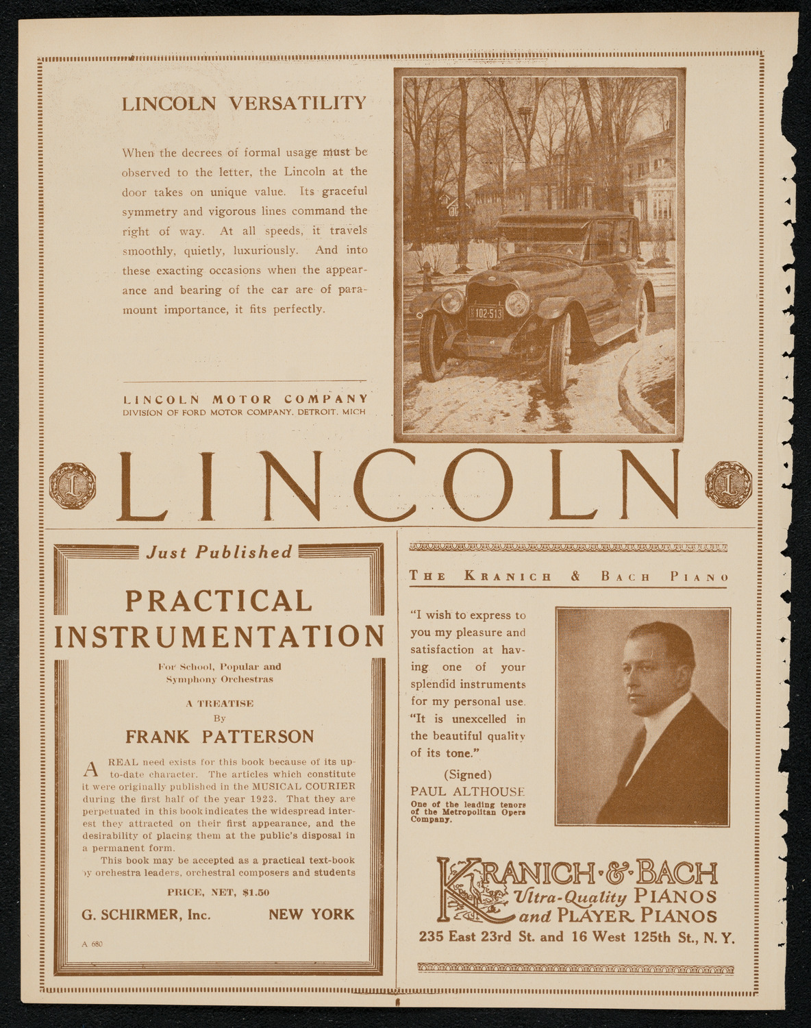 Lecture by Captain Frank Hurley, February 26, 1924, program page 6