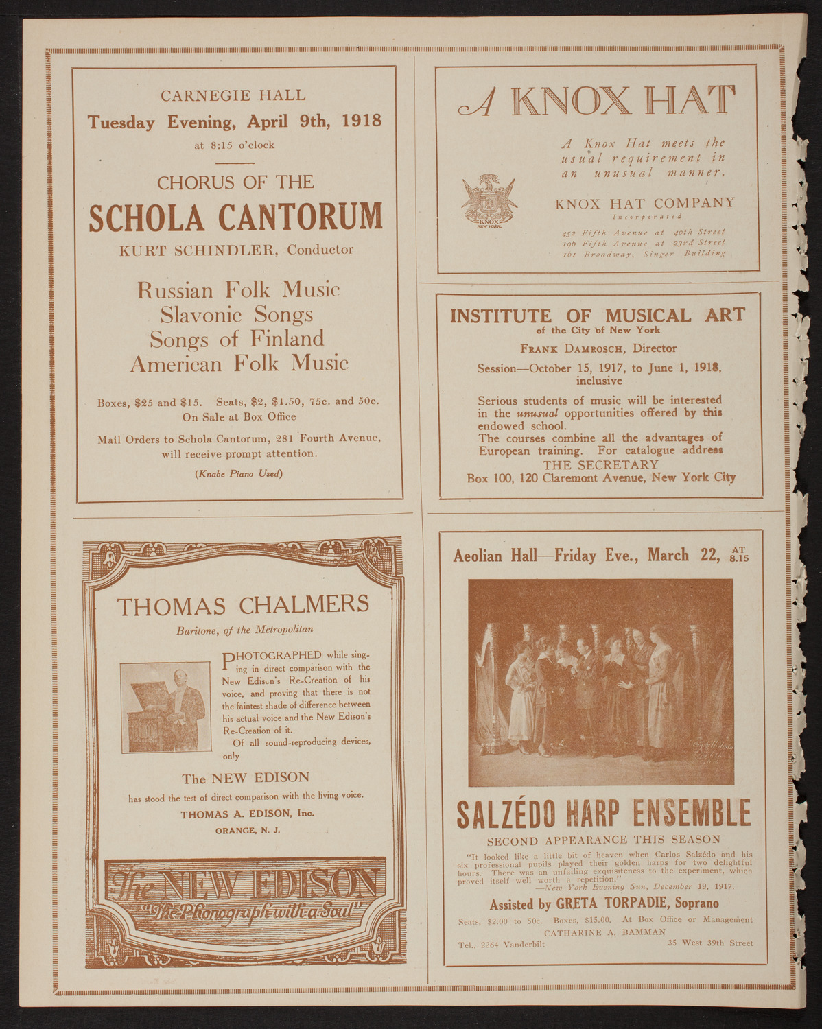 Symphony Concert for Young People, March 9, 1918, program page 2