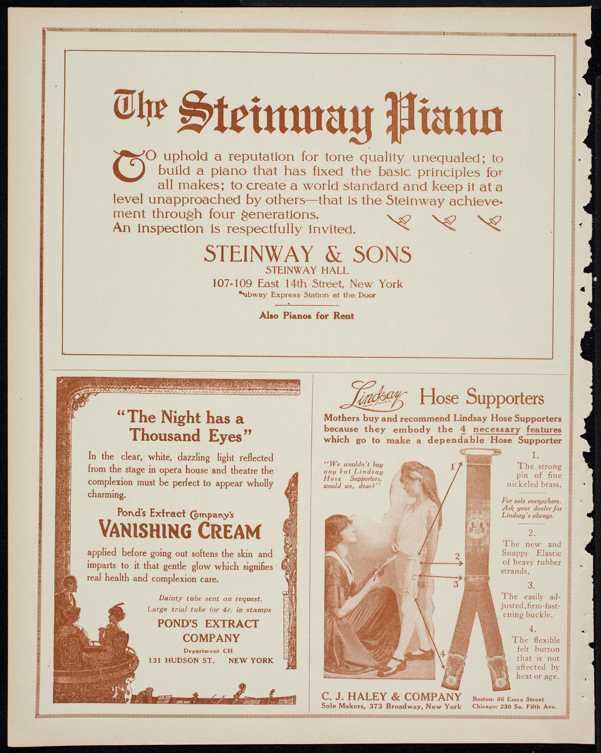 Meeting: Intercollegiate Y.M.C.A., March 3, 1914, program page 4