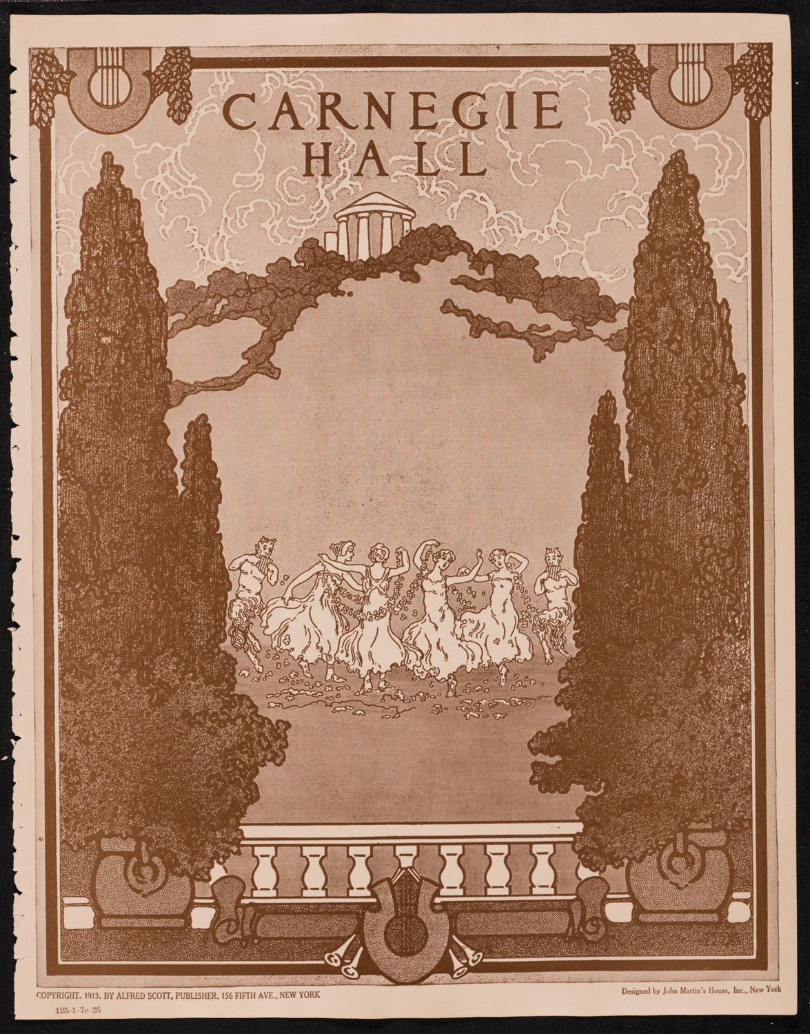 New York Banks' Glee Club, January 7, 1925, program page 1