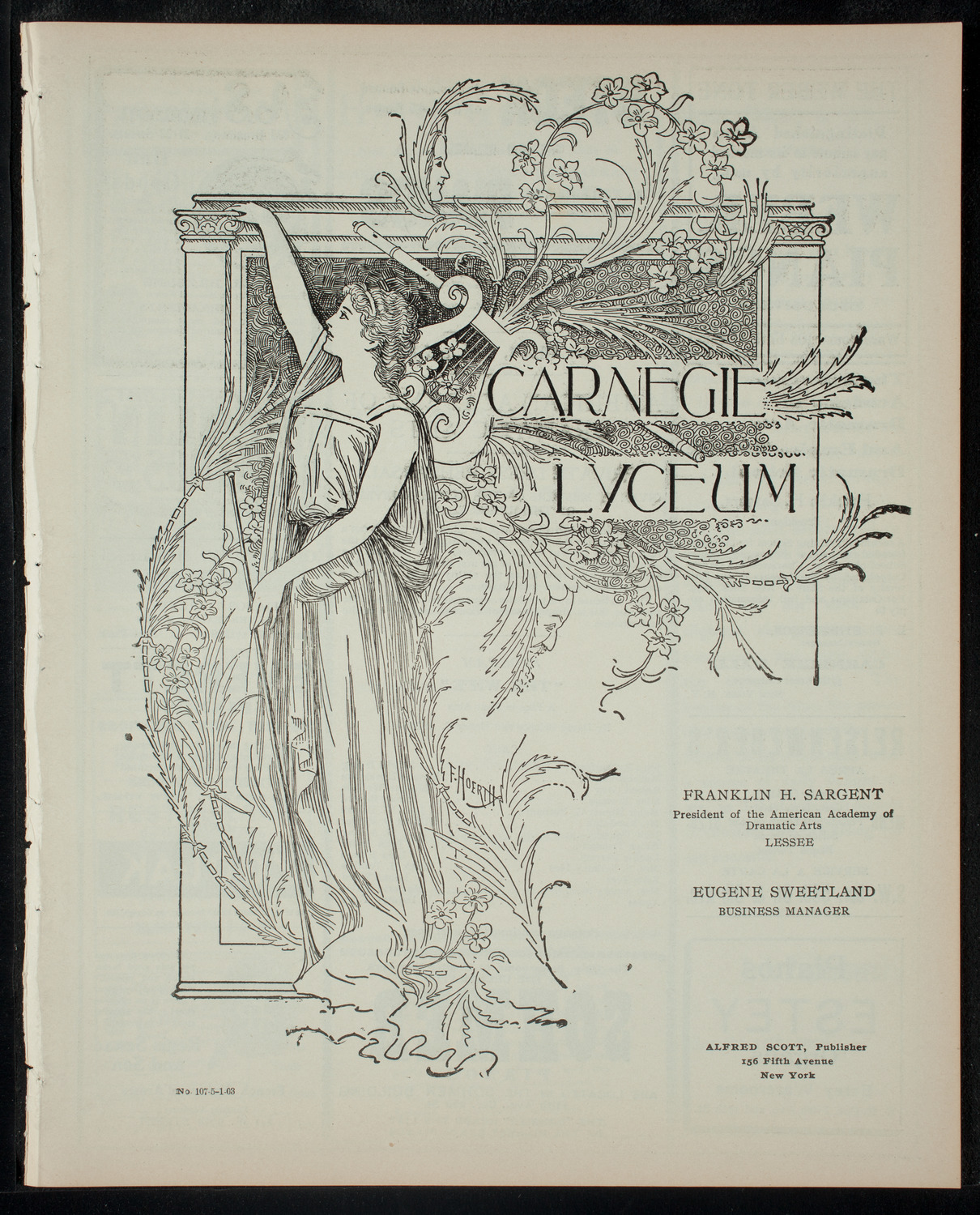 American Academy of Dramatic Arts, May 1, 1903, program page 1