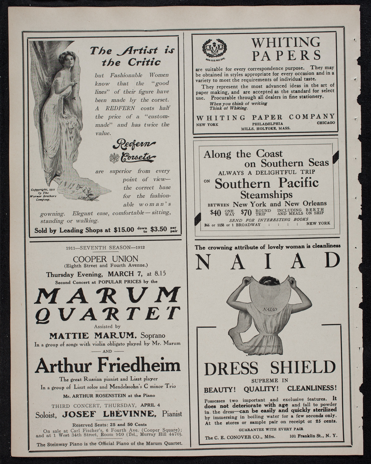 Yvonne de Tréville, Soprano, February 27, 1912, program page 2