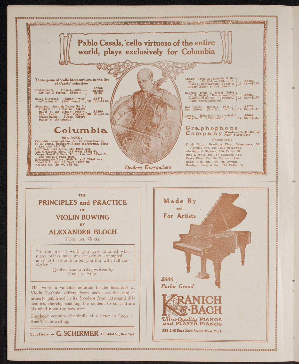 Oratorio Society of New York, April 15, 1916, program page 6