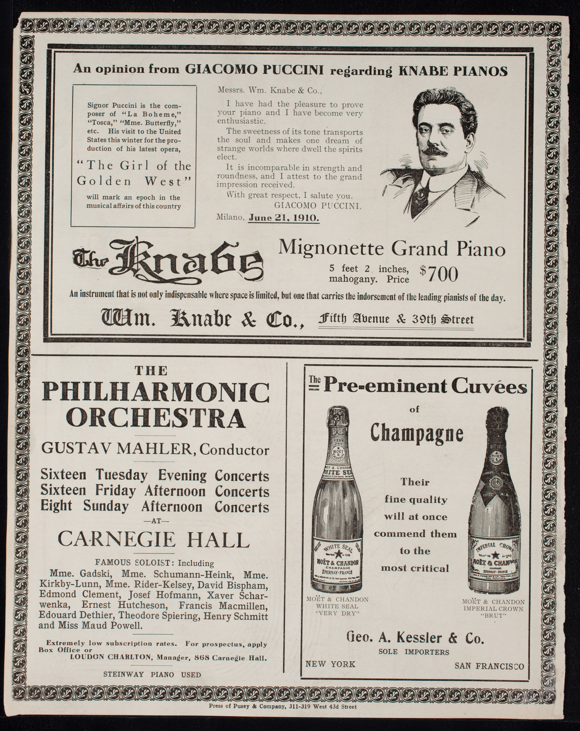 Columbus Day Celebration, October 11, 1910, program page 12