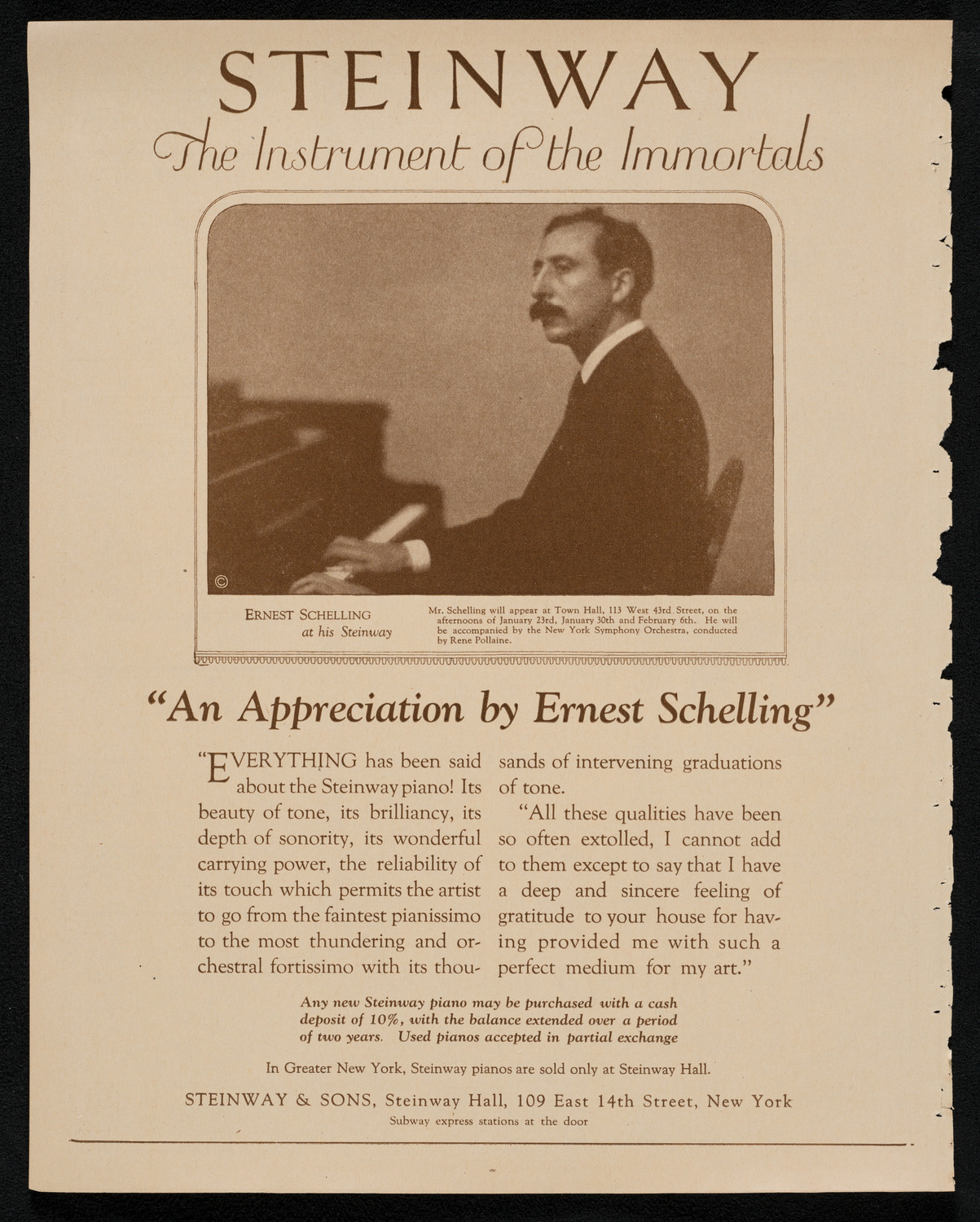 Union of American Hebrew Congregations Golden Jubilee Convention, January 22, 1923, program page 4