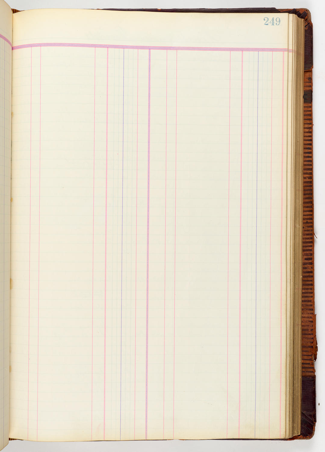 Music Hall Accounting Ledger, volume 3, page 249