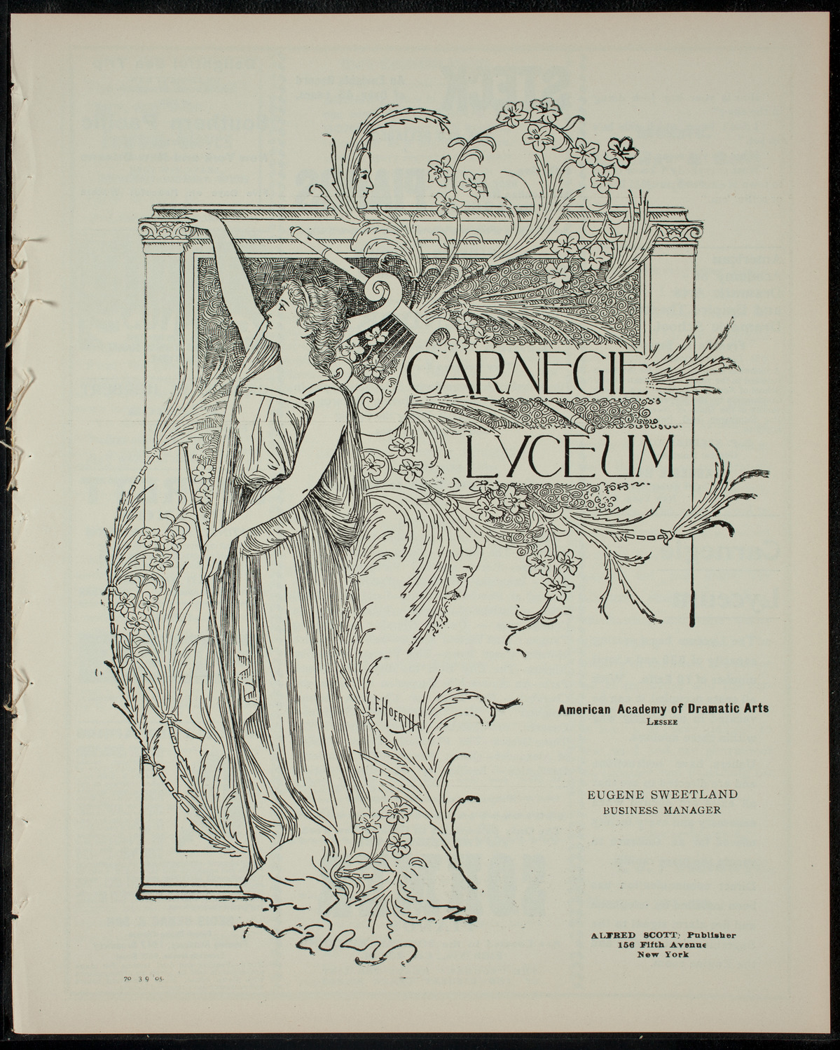 Elmendorf Lecture: From New York to Algiers, March 9, 1905, program page 1