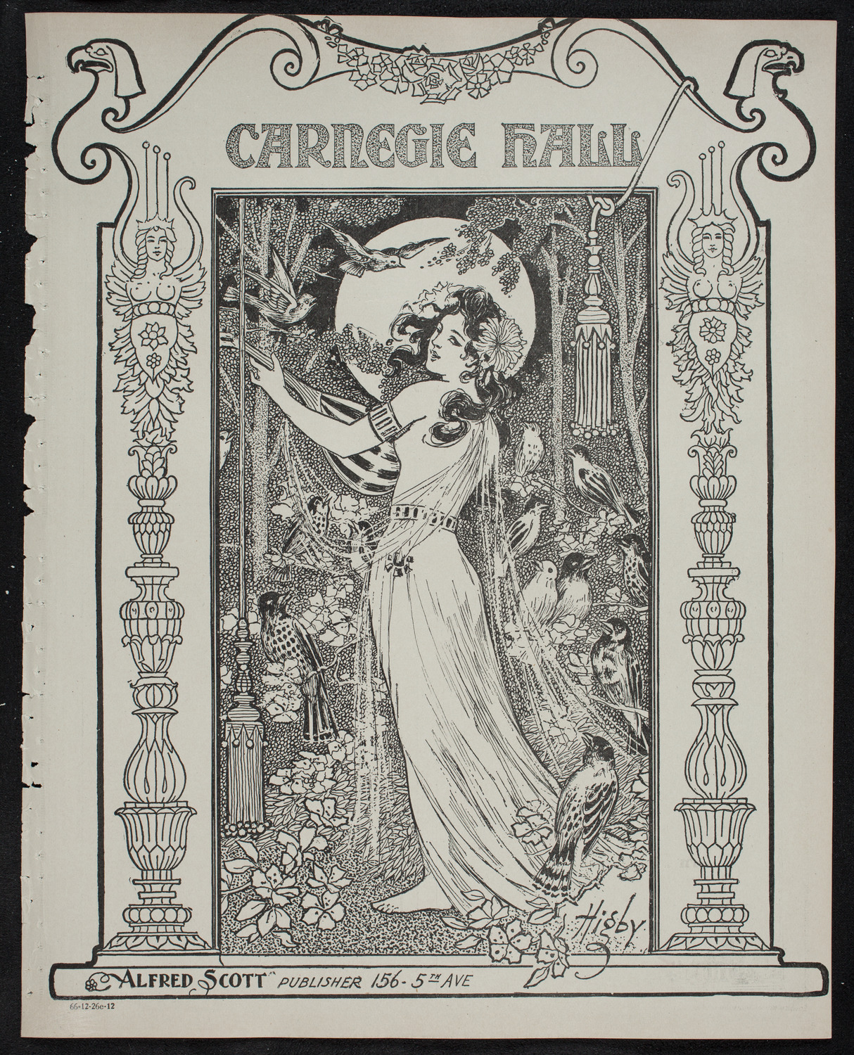 New York Philharmonic, December 26, 1912, program page 1