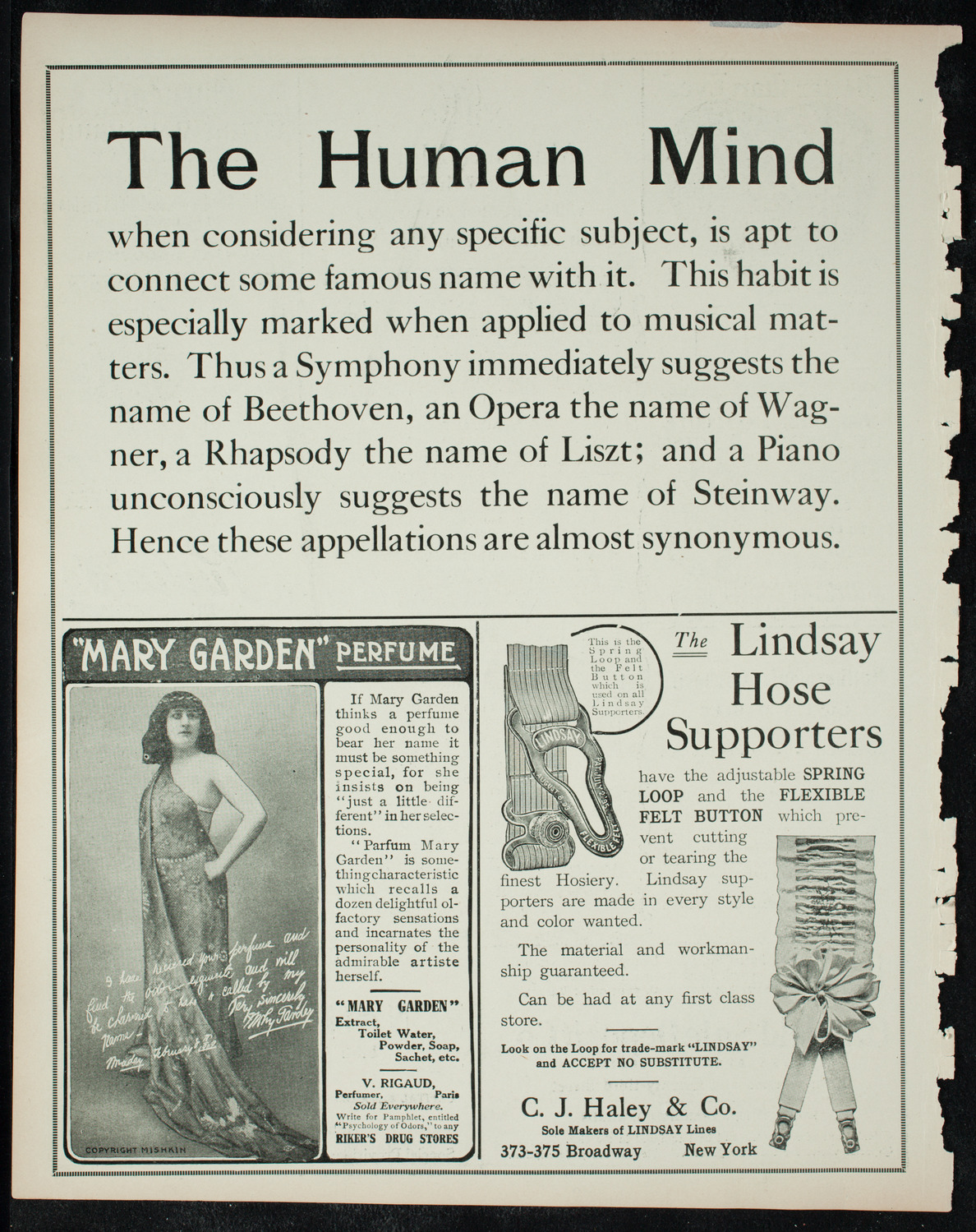 New York Philharmonic, December 27, 1910, program page 4