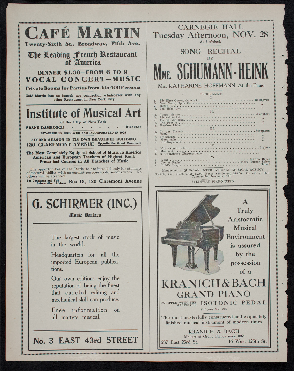 Edward S. Curtis: "The Story of a Vanishing Race", November 15, 1911, program page 6