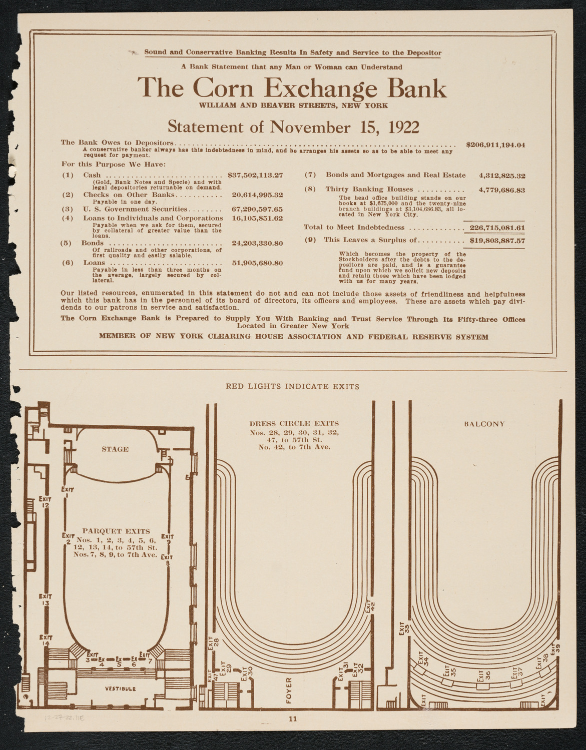 Oratorio Society of New York, December 27, 1922, program page 11