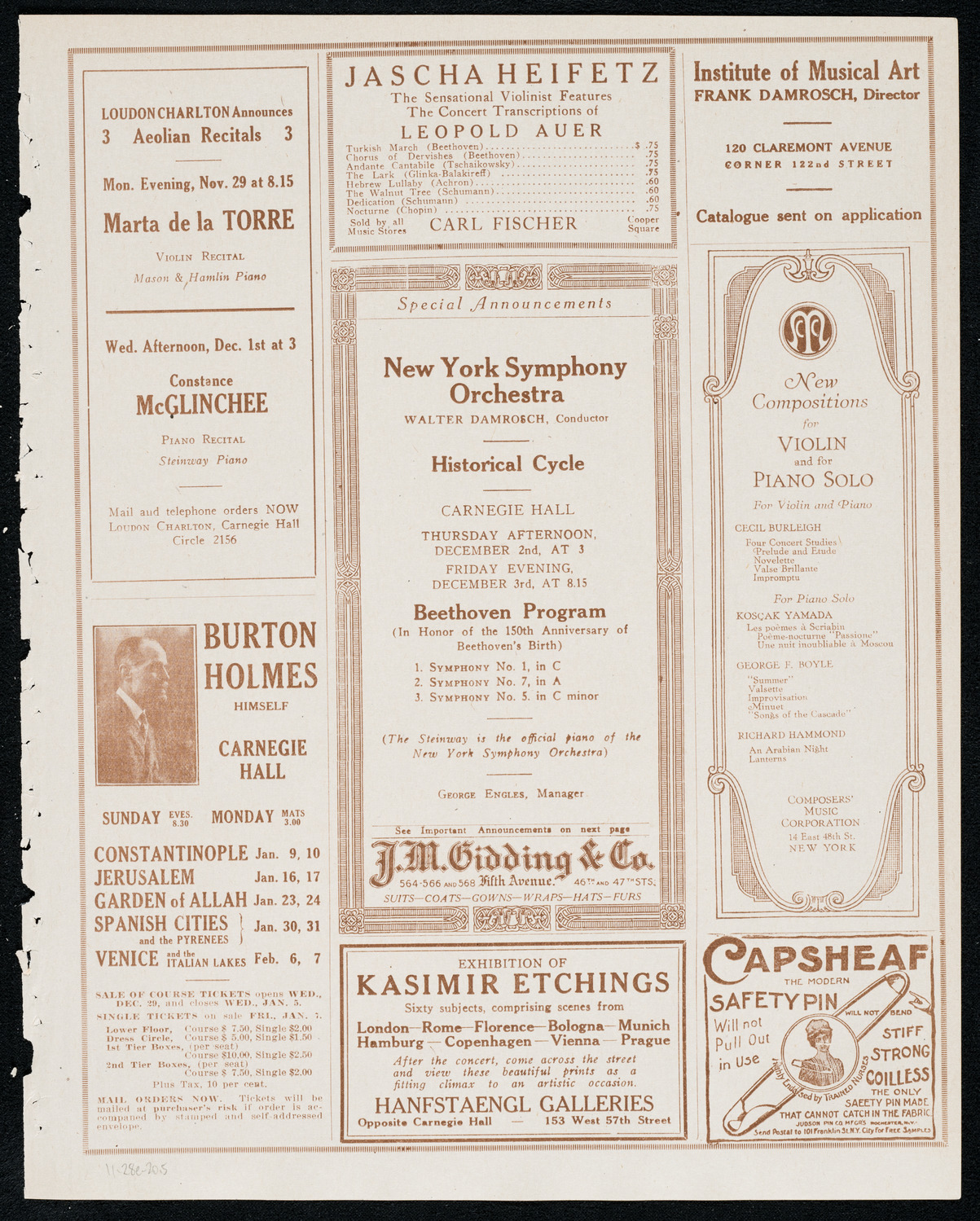 Newman Traveltalks: Damascus and Syria, November 28, 1920, program page 9