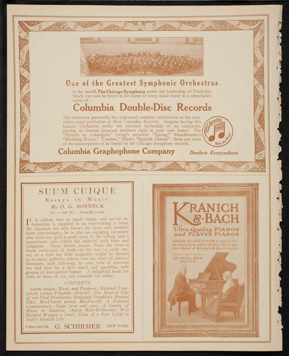 New York Philharmonic, January 11, 1917, program page 6