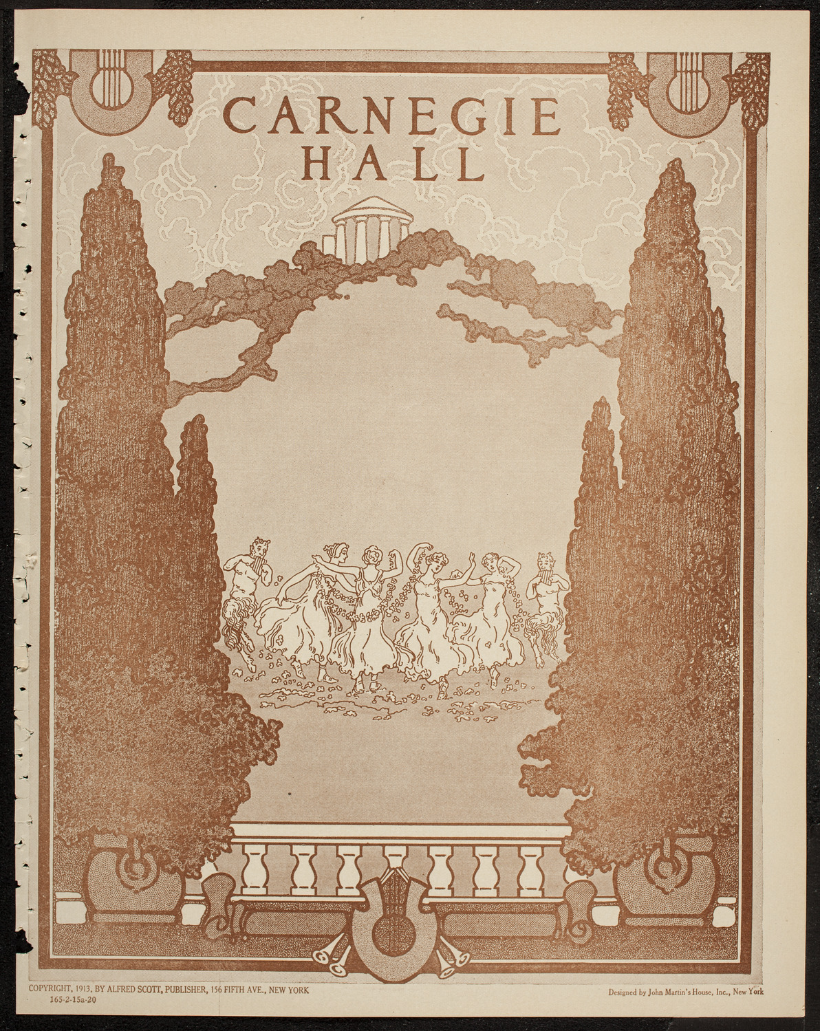 New York Philharmonic, February 15, 1920, program page 1