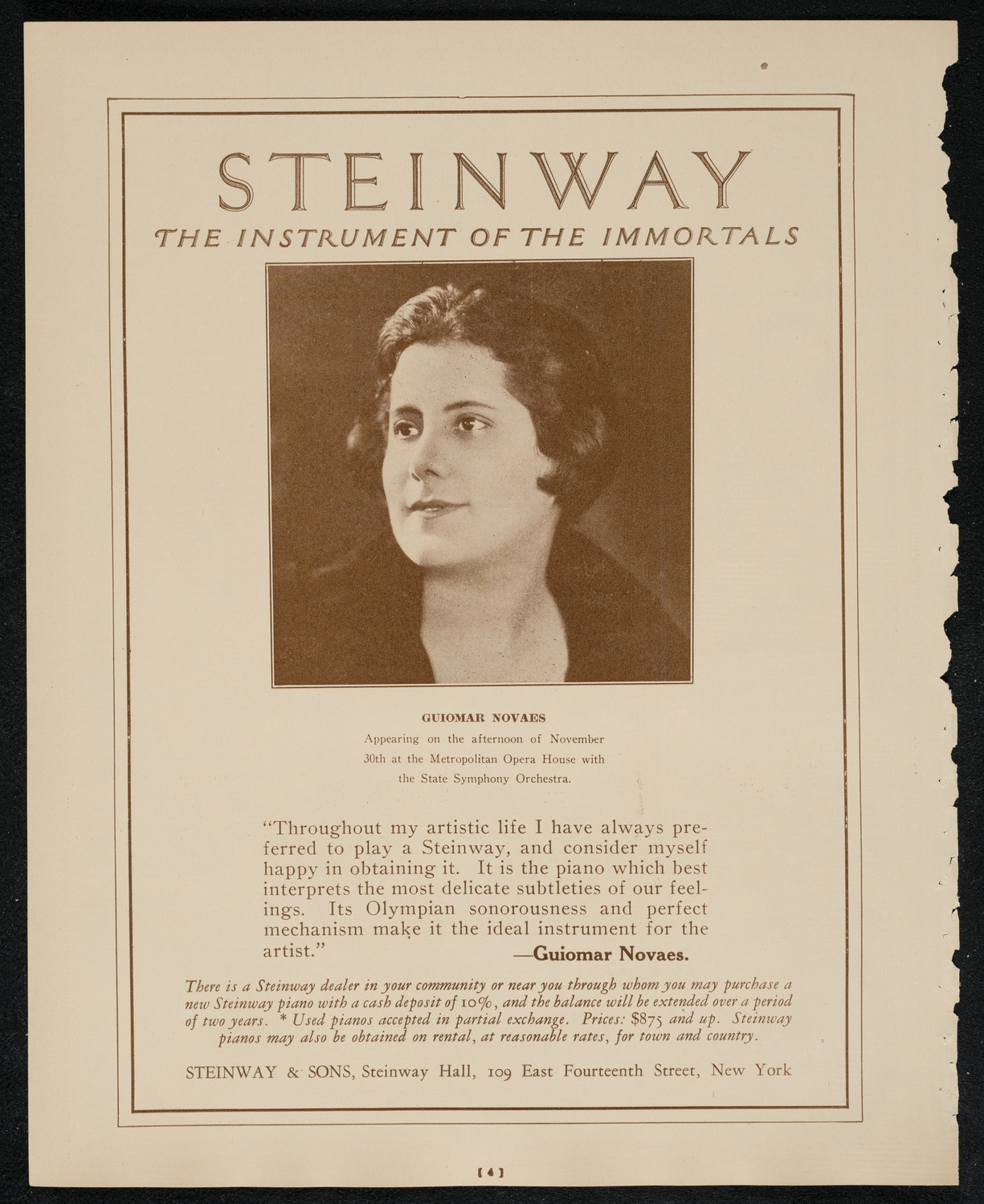 Maud Morgan Golden Jubilee Concert, November 22, 1924, program page 4