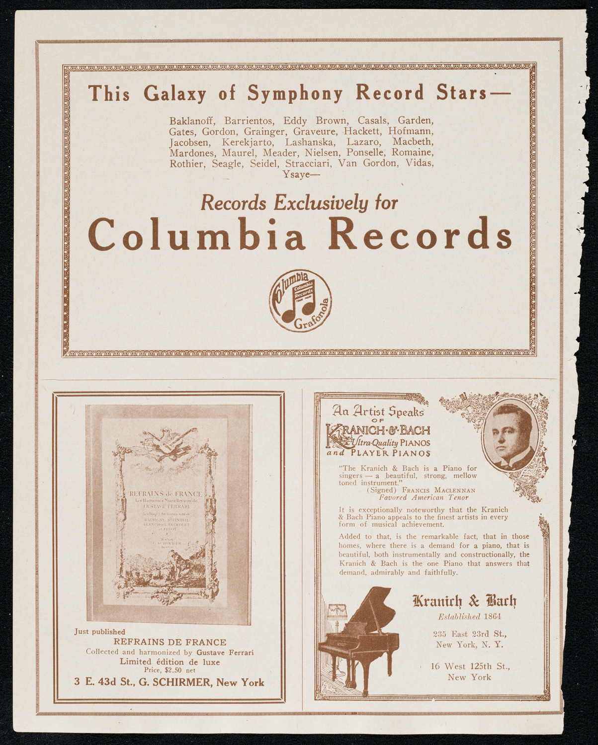 New York Symphony Orchestra, December 31, 1920, program page 6